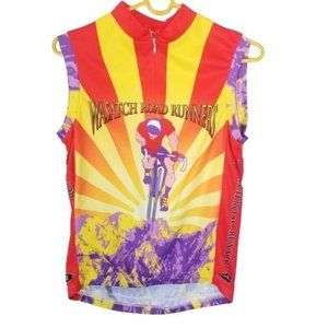 Primal Mens M Multicolor Front Zip Sleeveless Wasa